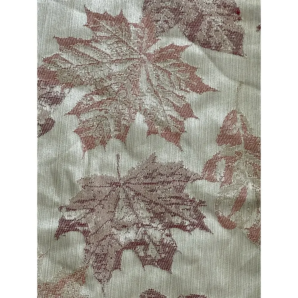 Better Homes Harvest Fall Leaves Tablecloth Autumn Damask 60x84 Beige Orange Red